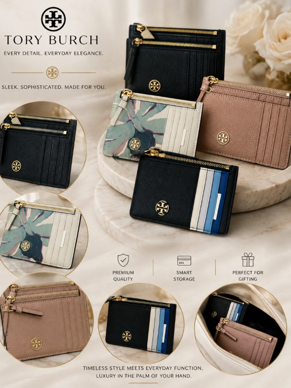 TORY BURCH CARDHOLDER WALLET SMALL
